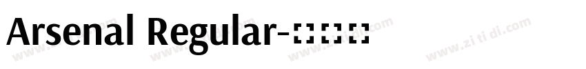 Arsenal Regular字体转换